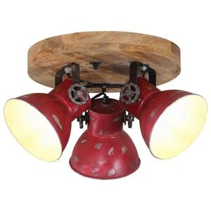 vidaXL Lampă de tavan 25 W, roșu uzat, 35x35x25 cm, E27