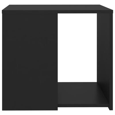 vidaXL Masă laterală, negru, 50x50x45 cm, PAL