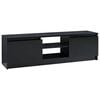 vidaXL Dulap TV, negru extralucios, 120x30x35,5 cm, lemn prelucrat