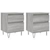 vidaXL Noptiere, 2 buc., gri sonoma, 40x35x50 cm, lemn compozit