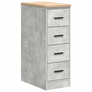 vidaXL Dulap depozitare garaj Beton Gri 30x51x85 cm lemn masiv de pin