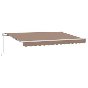 vidaXL Copertină retractabilă Gri taupe 4 x 2 m țesătură