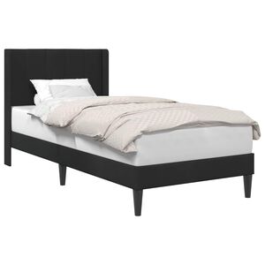 vidaXL Cadru de pat cu headboard Negru 80 x 200 cm Catifea