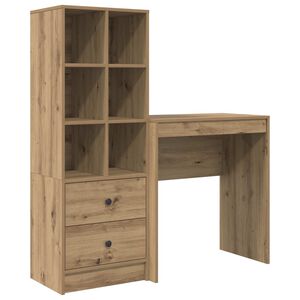 vidaXL Birou Stejar Artizanal 115,5 x 40 x 127 cm 2 buc.