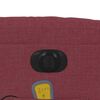 vidaXL Fotoliu electric de masaj rabatabil, roșu vin, textil