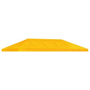 vidaXL Husă pentru copertina foișorului 6 x 3 m Galben Poliester 190