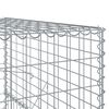 vidaXL Coș gabion cu capac, 500x100x150 cm, fier galvanizat