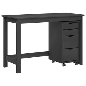 vidaXL Set birou și cabinet mobil MOSS 2 buc. Gri