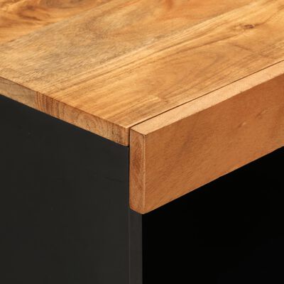 vidaXL Dulap lateral, 60x33x75 cm, lemn masiv de acacia