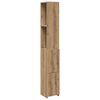 vidaXL Dulap pentru baie stejar artizanal 25x25x170 cm lemn prelucrat