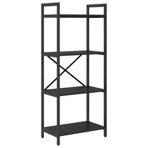 vidaXL Raft pentru cărți 4 niveluri 56 x 34 x 133,5 cm Lemn prelucrat