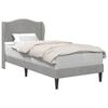 vidaXL Cadru de pat cu headboard Gri deschis 90 x 190 cm Catifea