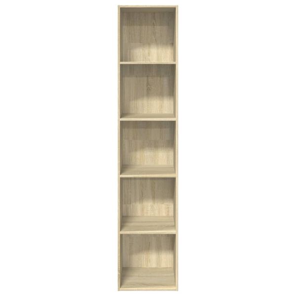 vidaXL Bibliotecă, stejar sonoma, 40x30x189 cm, lemn prelucrat