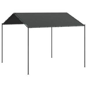 vidaXL Cort pavilion, antracit, 3x3 m, oțel și material textil