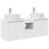 vidaXL Set dulap baie 3 buc. Alb 49,5 x 44,5 x 65 cm Lemn prelucrat