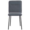 vidaXL Scaune de bucătărie, 4 buc., gri închis, catifea