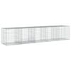 vidaXL Coș gabion cu capac, 500x100x100 cm, fier galvanizat