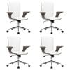 vidaXL Scaune de birou cu rotire 4 buc. Piele artificială