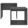 vidaXL Set măsuțe de cafea, gri, 48x30x45 cm, lemn prelucrat