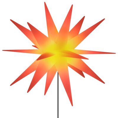 vidaXL Lumini de Crăciun cu LED/țăruș, 3 buc., roșu, 35 cm, pliabil