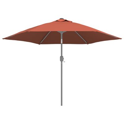 vidaXL Pânză de schimb umbrelă de soare de exterior cărămiziu 300 cm