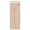 vidaXL Raft pentru vin 2 pcs natural 62 x 25 x 62 cm Lemn de pin masiv