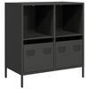 vidaXL Dulap, negru, 68x39x73,5 cm, oțel laminat la rece