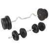 vidaXL Set de haltere și gantere, 60 kg