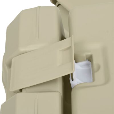 vidaXL Set toaletă portabilă camping 10+10 L suport chiuvetă 20 L, gri