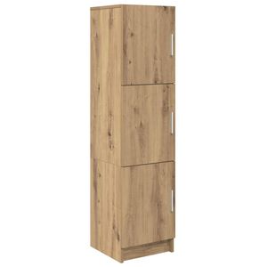 vidaXL Bufet Stejar Artizanal 31.5 x 32 x 122.5 cm