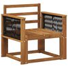 vidaXL Canapea Medie pentru Exterior Lemn Solid de Acacia natural
