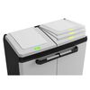 Keter Dulap de reciclare Split Premium, gri și negru, 92 cm