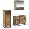 vidaXL Set de mobilier pentru baie 3 buc. Stejar Artizanal