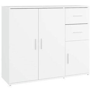 vidaXL Servantă, alb, 91x29,5x75 cm, lemn prelucrat