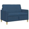 vidaXL Sofa cu Spațiu de Depozitare albastru 122 x 78 x 87 cm