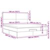 vidaXL Cadru de pat otoman cu saltea crem 180x200cm stofa
