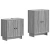 vidaXL Set de dulapuri pentru baie, 2 piese EDE Sonoma gri