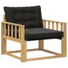 vidaXL Set de canapele de exterior Lemn solid de Acacia și Textilene