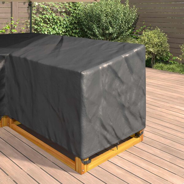 vidaXL Husă pentru mobilă Negru 260 x 210 x 80 cm Material Oxford 210D