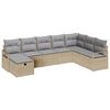 vidaXL Set de canapea 8 buc. 8-Număr de locuri Beige și gri deschis
