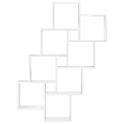 vidaXL Raft de perete cub, alb, 90x15x119 cm, PAL