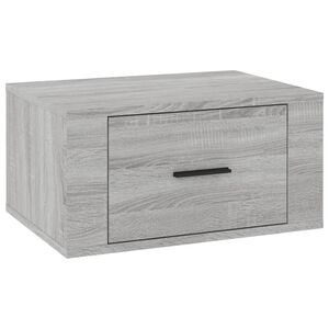 vidaXL Noptieră de perete, gri sonoma, 50x36x25 cm