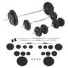 vidaXL Set de haltere și gantere 90 kg
