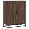 vidaXL Pantofar, stejar maro, 75x38x97,5 cm, lemn prelucrat/metal