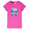 vidaXL Tricou pentru copii, roz &icirc;nchis, 104