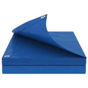 vidaXL &Icirc;mpătură cu ochiuri albastru 2 x 3 m 260 gsm PE