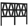 vidaXL Tăblie de pat, negru, 156x4x100 cm, lemn masiv de pin