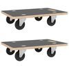vidaXL Cărucioare transport 2 buc dreptunghiulare 50x35x11,5 cm 250 kg