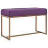 vidaXL Bancă, violet, 80 cm, catifea