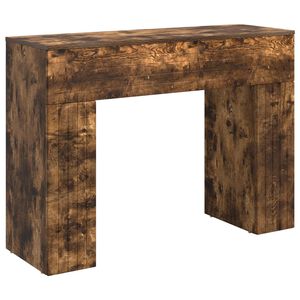 vidaXL Masă de cafea Stejar fumuriu 102 x 35 x 75 cm Lemn prelucrat